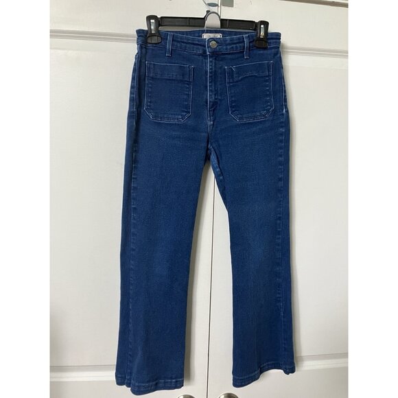 Wrangler Love Flare Jeans Womens 30x32 Retro Blue 70s Stretch Denim - Picture 4 of 14